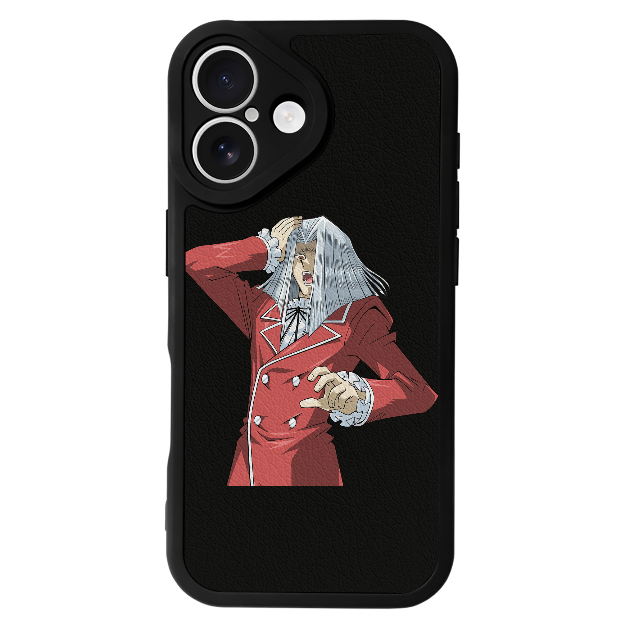 （画像用） 遊☆戯☆王 Yu-Gi-Oh! 【iPhone 16シリーズ対応】シリコンスマホケース（レザー調） 材質：シリコン
